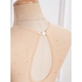 thumbnail image 4 of YONGHS Robe de Patinage Artistique Brillante pour Filles Enfants avec Strass Sans Manches en Mousseline Robe de Danse Ballet Orange 14, 4 of 7