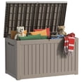 thumbnail image 1 of EasyUp 230 Gallon Resin Deck Box, Lockable Patio Outdoor Storage Box for Furniture, Garden Tools and Tools Storage, Waterproof Outside Storage Boxes（Grey）, 1 of 7