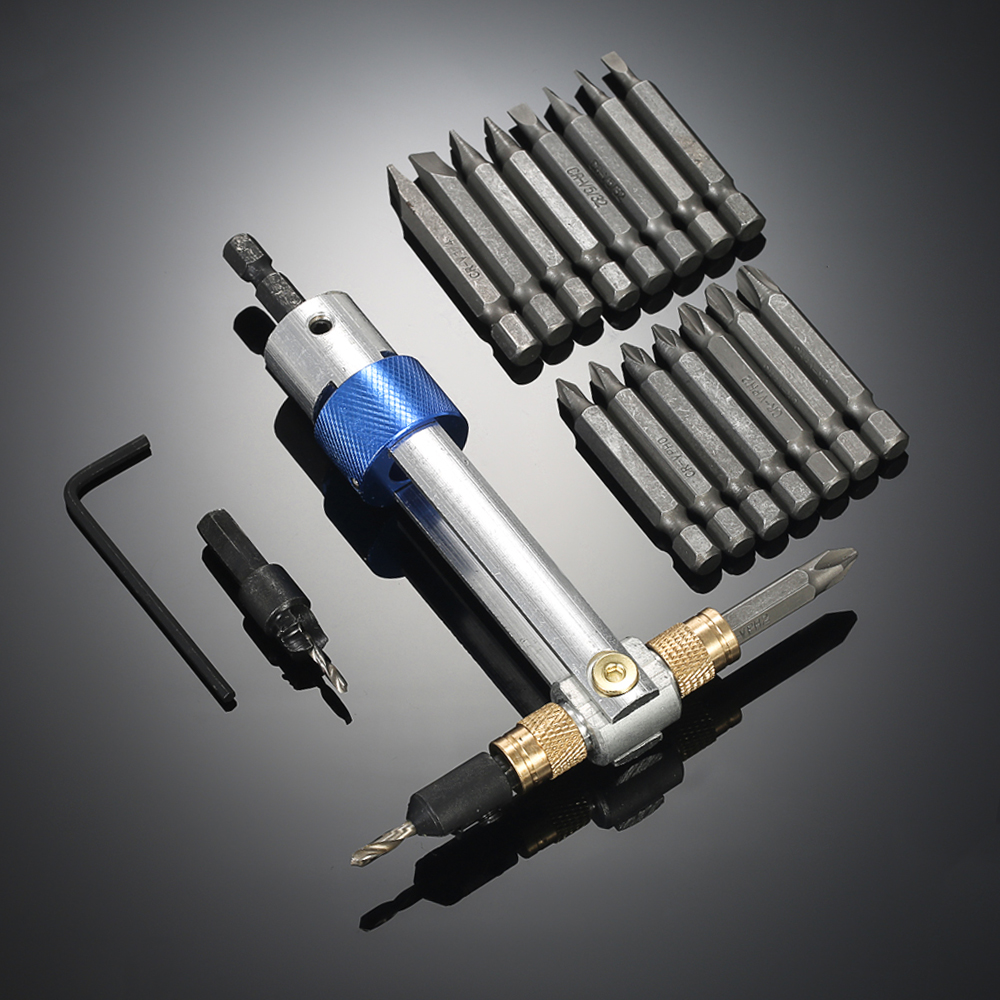 Amdohai 20Pcs Drill Bits High Speed Steel Double Use Hand Tools Set Screwdriver Bit for Electric Power Drill