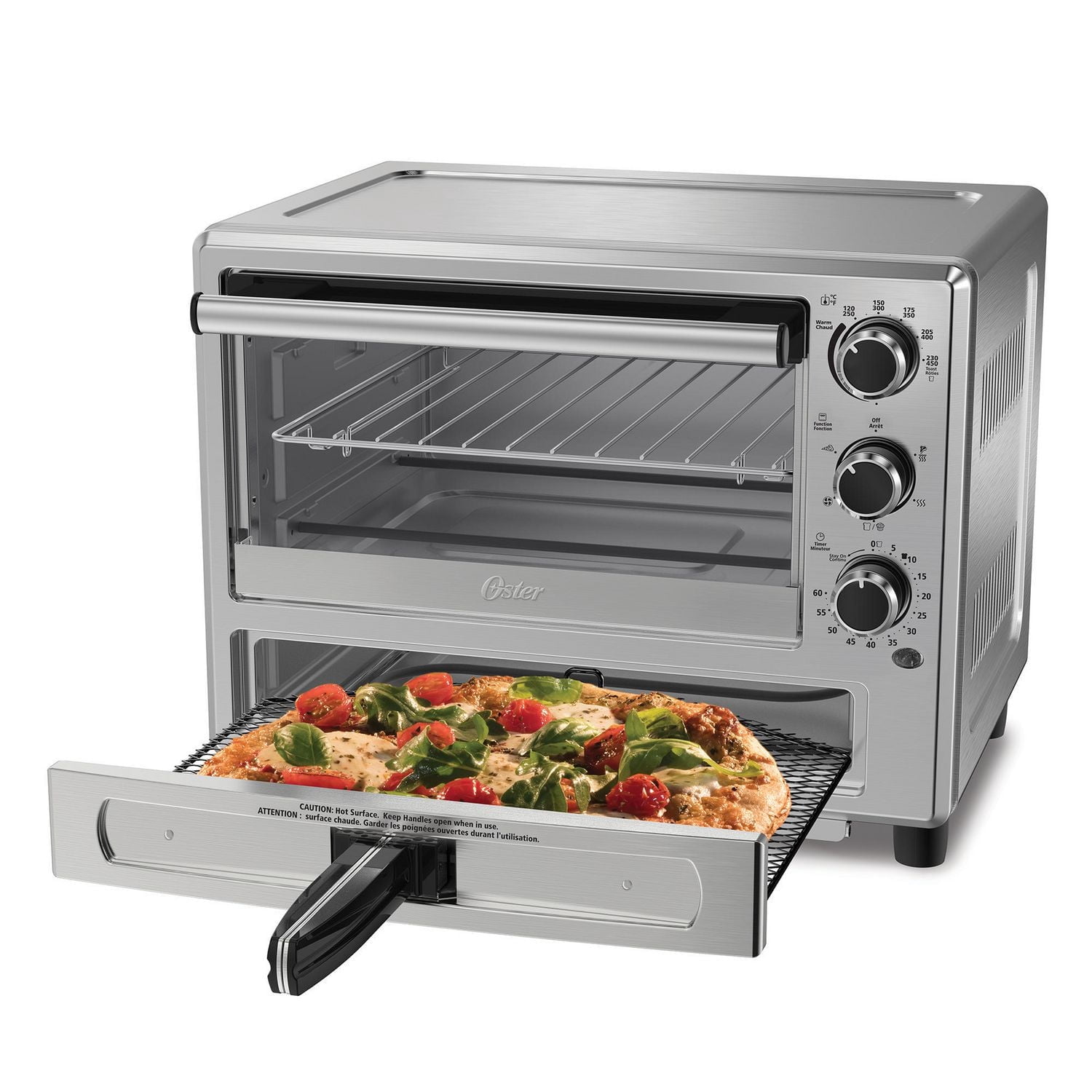 Oster Stainless Steel Convection Oven with Pizza Drawer - Walmart.ca