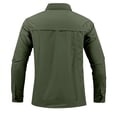 thumbnail image 3 of Dagugfen Plus Size Mens Shirts Button down Long Sleeve Loose Stretch Casual Work Tops with Pockets, 3 of 7