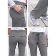 thumbnail image 1 of Adar Pro Heather Sarraus pour Femmes - Pantalon de Sarrau Fuselé Coupe Ajustée - P4100H - Gris Chiné - 2X, 1 of 6