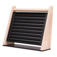 thumbnail image 3 of jinwen s Display Stand Tray 9 Long Slots Vertical Wood Display Showcase Inserts for Black, 3 of 9