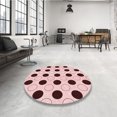 thumbnail image 4 of Ahgly Company Machine Washable Indoor Rectangle Transitional Light Rose Pink Area Rugs, 5' x 8', 4 of 7