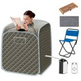 thumbnail image 1 of Sauna à Vapeur Portable avec Température Réglable à 9 Vitesses et Boîte à Herbes Gris, 1 of 1