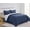 INDIGO, variant on Swift Home Luxury 8 Piece Bed in a Bag, All Season Complete Bedding Set, Queen, Black