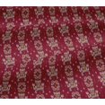 thumbnail image 5 of oneOone Viscose Jersey Fabric Paisley Ikat Decor Fabric Printed BTY 60 Inch Wide, 5 of 5