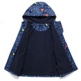 thumbnail image 2 of AAMILIFE Boys Waterproof Fleece Lined Jacket Color Block Windbreaker Hooded Coat, 2 of 3