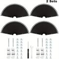 thumbnail image 3 of LEEYNEER 2pcs Squirrel Baffle for Bird Feeder Pole - Wrap Around Squirrel Guard  14-Inch Size  Feeder Protection  Spiked Design  Weatherresistant Material, 3 of 6