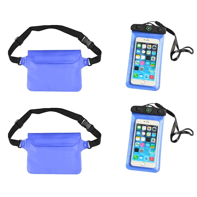 Sac Banane de Natation Extérieure 2 Pcs et Trousse de Sac pour Téléphone Mobile 2 Pcs