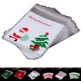 thumbnail image 2 of 100PCS Christmas Treat Bags Creative Patterns Cookie Bags Candy Treat Bags, 2 of 3