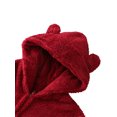 thumbnail image 4 of Solid Color Parent-Child Suit, Long Sleeve Family Pajamas Set, Round Neck Zipper Hoodie, 4 of 7