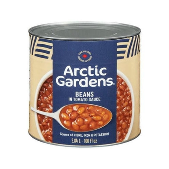 Arctic Gardens Baked Beans in Vegetarian Tomato Sauce, 2.84 L (96 oz) – Large Bulk Can of Hearty Beans