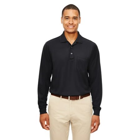 Ash City - Core 365 Adult Pinnacle Performance Long-Sleeve Piqué Polo with Pocket