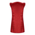 thumbnail image 4 of Ovzne Robes pour Femmes 2025 Robe Femmes Mode Couleur Unie Couleur Vive Jupe Courte Col en V Robe à Capuche Manches Printemps Robe Courte Liquidation, 4 of 6