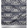 thumbnail image 1 of Soimoi Georgette Viscose Fabric Floral Block Print Sewing Fabric Yard 42 Inch Wide, 1 of 3