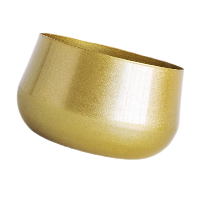 Brass Pots Indoor Cactus Plant Pot with Drainage Hole