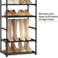 thumbnail image 4 of Shoe Rack 5/8 Tiers Metal Shoes Storage Organizer Easy Assembled Multifunctional Shoe Rack for Hallway Bedroom Entryway Living Room, 4 of 8