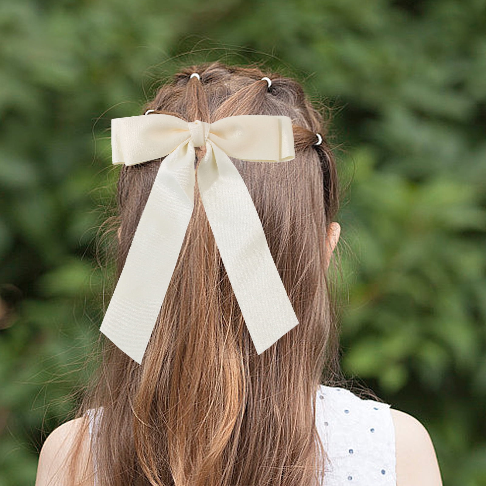 WIFKLSIIPG Hair Ribbon Bows for Women Satin Bow Hair Clip with