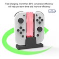 thumbnail image 4 of ZLight Station de Recharge pour Manettes de Table, Indicateur DEL, Support de Station de Jeu, Support de Berceau, Électronique, Remplacement pour Joy-Con, Noir, 1 Ensemble, 4 of 6