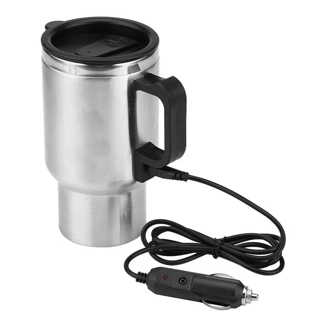 Tasse Chauffante de Voyage 500ml pour Voiture, Acier 12V R6W9