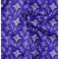 thumbnail image 1 of Soimoi Green polyester Crepe Fabric Clover Floral Decor Fabric Printed Yard 52 Inch Wide, 1 of 6