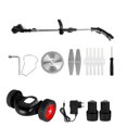 thumbnail image 1 of Foldable Cordless Electric Lawn Mower Adjustable Handheld Garden Cutting Power Tool For 12V Battery Lawn Trimmer ,Easy to Use, 1 of 6
