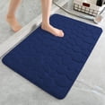 thumbnail image 1 of HOZADOIE Carpet Carpet Home Essentials 1Pc Memory Foam Bath Rug Embossed Bathroom Mat Water Absorbent and Washable Bath Rugs, Non-Slip, Thick, Soft and Comfortable Carpet for Show, 1 of 2