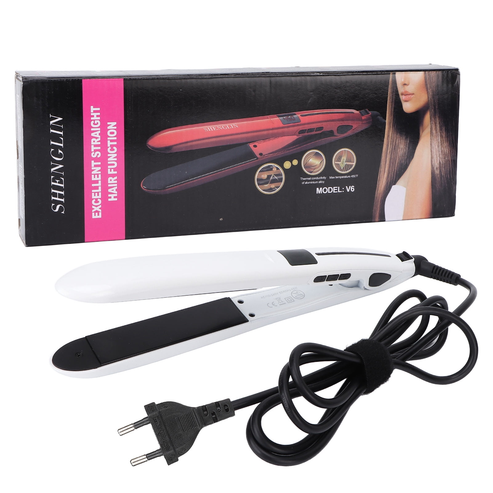 Flat Iron, Hair Straightener Portable  For Hair Salon For Hairstylist For Makeup Room Home EU Plug