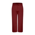 thumbnail image 3 of Erwazi Sweatpants for Men Wide Leg Drawstring Elastic Waist Open Bottom Athletic Pants Solid Casual Comfy Running Trousers with Pockets, 3 of 5