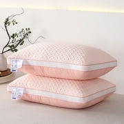 Bed Pillows for Sleeping,Hotel Quality Bed Pillow with Breathable Fiber Fill and Cool Cover,Standard Size,Pack of 1,SouMaox
