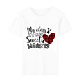 thumbnail image 5 of Pisexur T-shirt de la Saint-Valentin Haut T-shirt de la Saint-Valentin pour Femme Amour Imprimé T-shirt à Manches Courtes Haut à Manches Courtes Col Rond Haut/chemise, 5 of 5