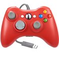 thumbnail image 1 of Manette Filaire LUXMO pour Xbox 360, pour Xbox 360 et PC Windows Windows 10/8.1/8/7 (Rouge), 1 of 14