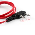 thumbnail image 3 of 1x Headset Earpiece For Kenwood BAOFENG TYT LINTON UV-5R TG-UV2 Two Way Red, 3 of 3