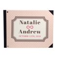 thumbnail image 1 of Darling Souvenir Pink Seamless Heart & Frame Printed Hardbound Cover Guestbook For Wedding Guest Sign In Book Registry-9 x 12 Inches, 1 of 5