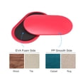 thumbnail image 4 of Unique Bargains Exercise Core Sliders, Oval Glider Discs with Feet Covers, Dual Sided, Home Gym, Red, 4 of 6
