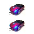 thumbnail image 4 of Transemion Universal Fast Speed Car Shaped Wired Ergonomic Optical Mouse Replacement Home Hotel 3 Keys Gaming Computer Mice Show as Picture 2Set, 4 of 6