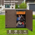 thumbnail image 4 of Horti Cubic 38 cu. ft. Outdoor Horizontal Storage Shed, 4 of 7