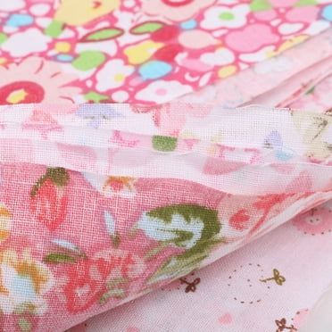 7pcs/set Cotton Fabric For Sewing Quilting Patchwork Home flower cotton Textile Pink Series Tilda Doll Body Cloth