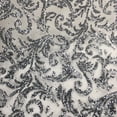 thumbnail image 4 of Paillettes Poudre Sequins Floral Transparent Dentelle Tulle Tissu Robe de Soirée Robe de Performance Tissu de Couture 0.5yard, 4 of 7