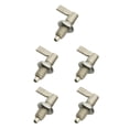 thumbnail image 2 of Transemion Sleek Stainless Steel L Type Indexing Plungers Fine Thread Locking Bolts Silver M10-6 5Set, 2 of 5