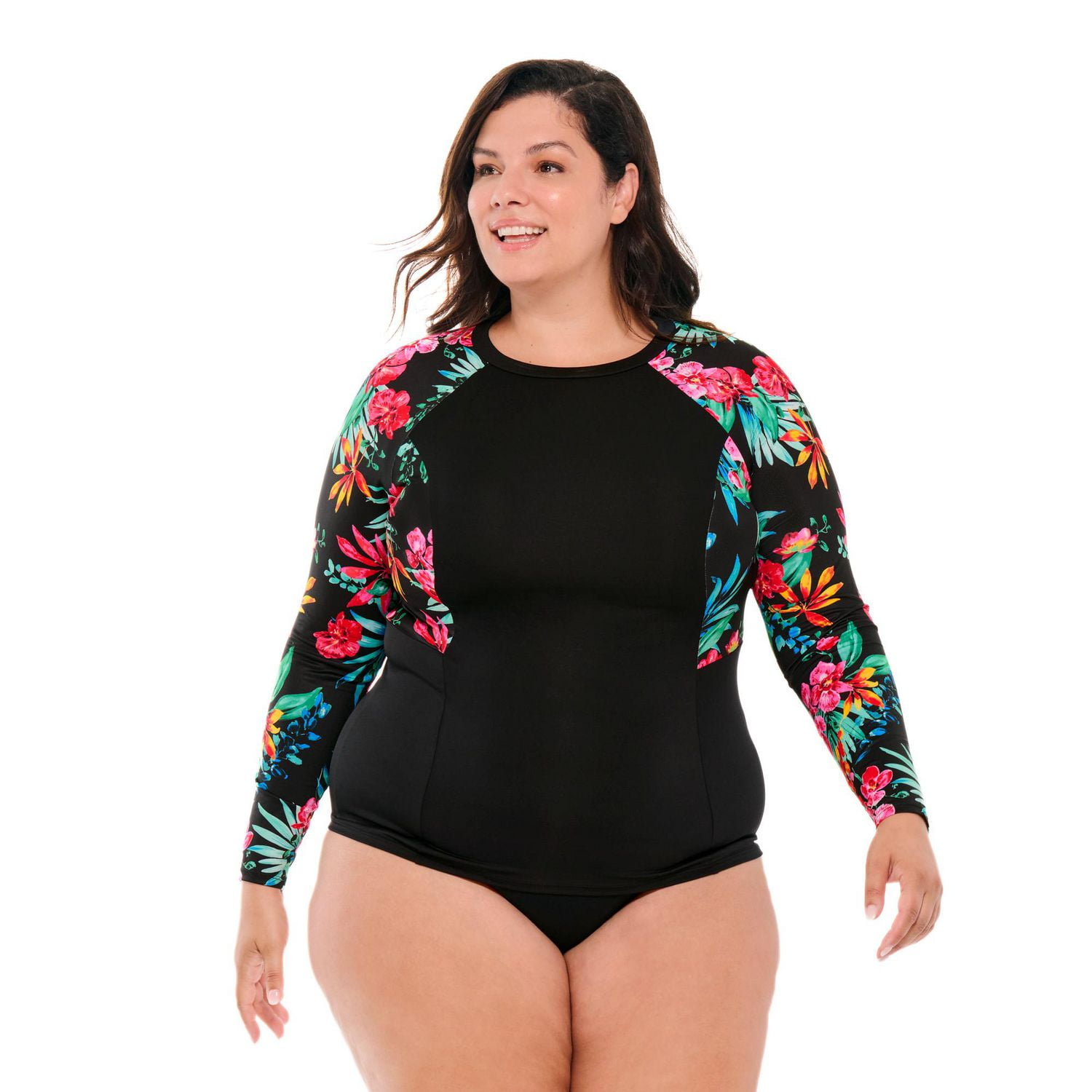 Haut de maillot rashguard à manches longues pour femme Krista Plus