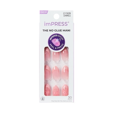 KISS imPRESS Ongles - Muse Lumineuse, Rose, Ballerine, Moyen