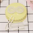 thumbnail image 5 of Cookie Shaped Contact Lens Case Travel Contact Lens Box with Mirror (Yellow), 5 of 5