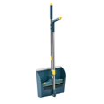 thumbnail image 1 of Retractable Broom & Dustpan Combo - 60cm Adjustable Handle for Floors & Under Furniture - Built-In Comb Teeth for Hair Removal - Space-Saving Foldable Design for Kitchens & Garages, 1 of 9