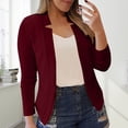 thumbnail image 1 of IMENGL Veste de Petit Tailleur Décontractée Unie, Rouge 4TG, Taille M-5TG, 1 of 5