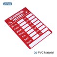 thumbnail image 3 of Unique Bargains Business Hour Sign PVC Self Adhesive Operation Hour Sticker Red 2 Pack, 3 of 5