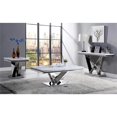 thumbnail image 3 of Bowery Hill Table Console Moderne à Piédestal en Métal, Fini Chrome, 3 of 3