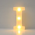 thumbnail image 1 of EGNMCR Room Decor Home Decor Alphabet LED Letter Lights Light Up White Plastic Letters Standing Hanging A-M & Letter Light, 1 of 3