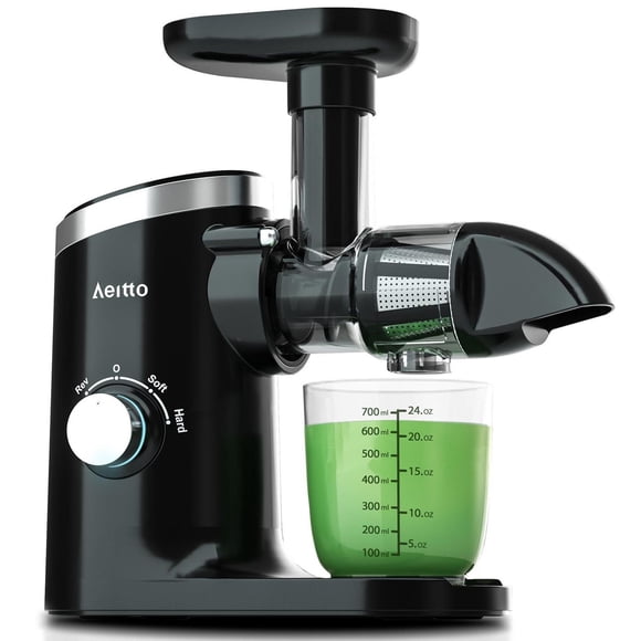 Extracteur de jus Aeitto à mastication avec deux modes de vitesse - Noir
